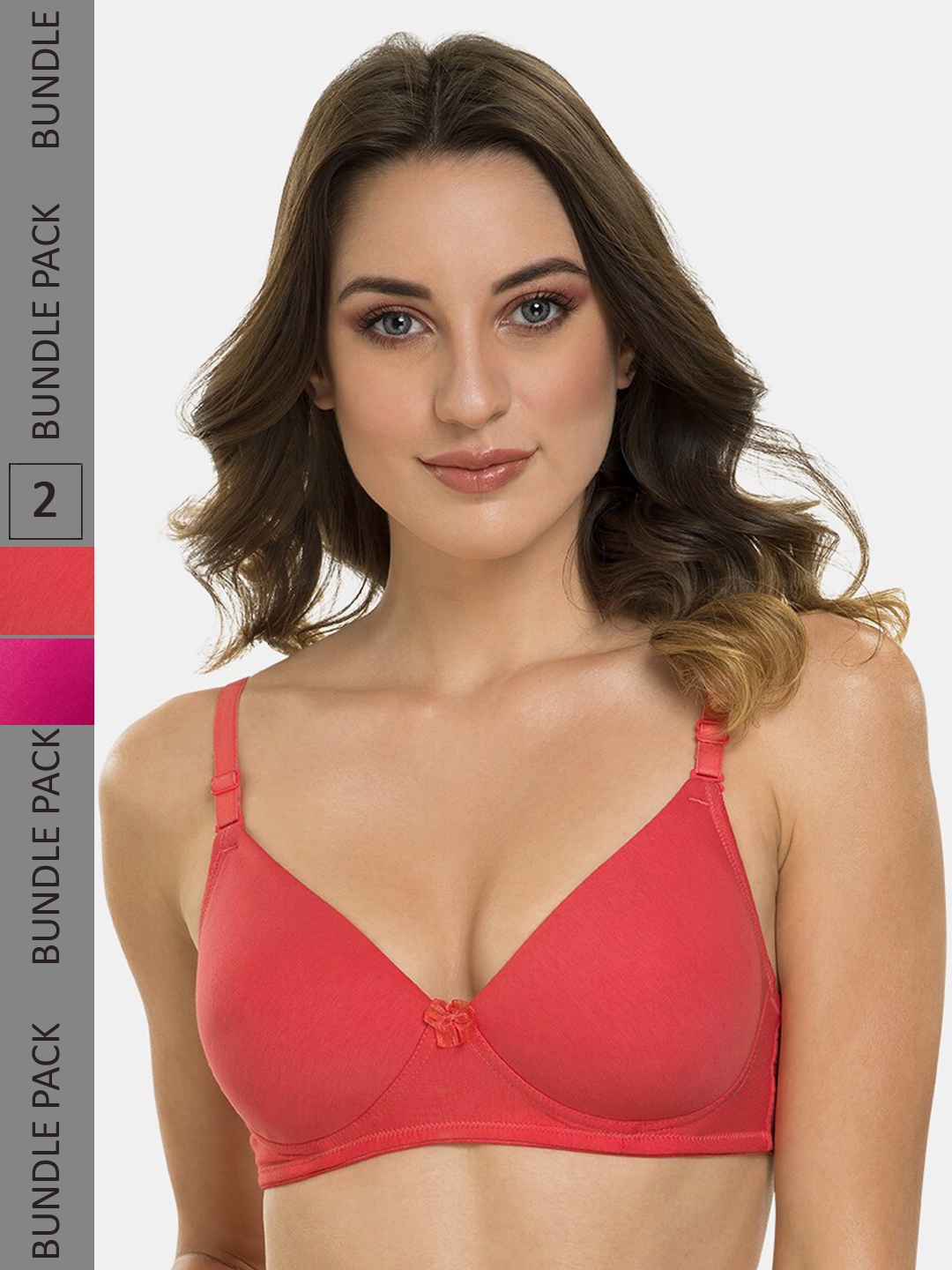 

Tweens Full Coverage Lightly Padded T-shirt Bra All Day Comfort, Coral