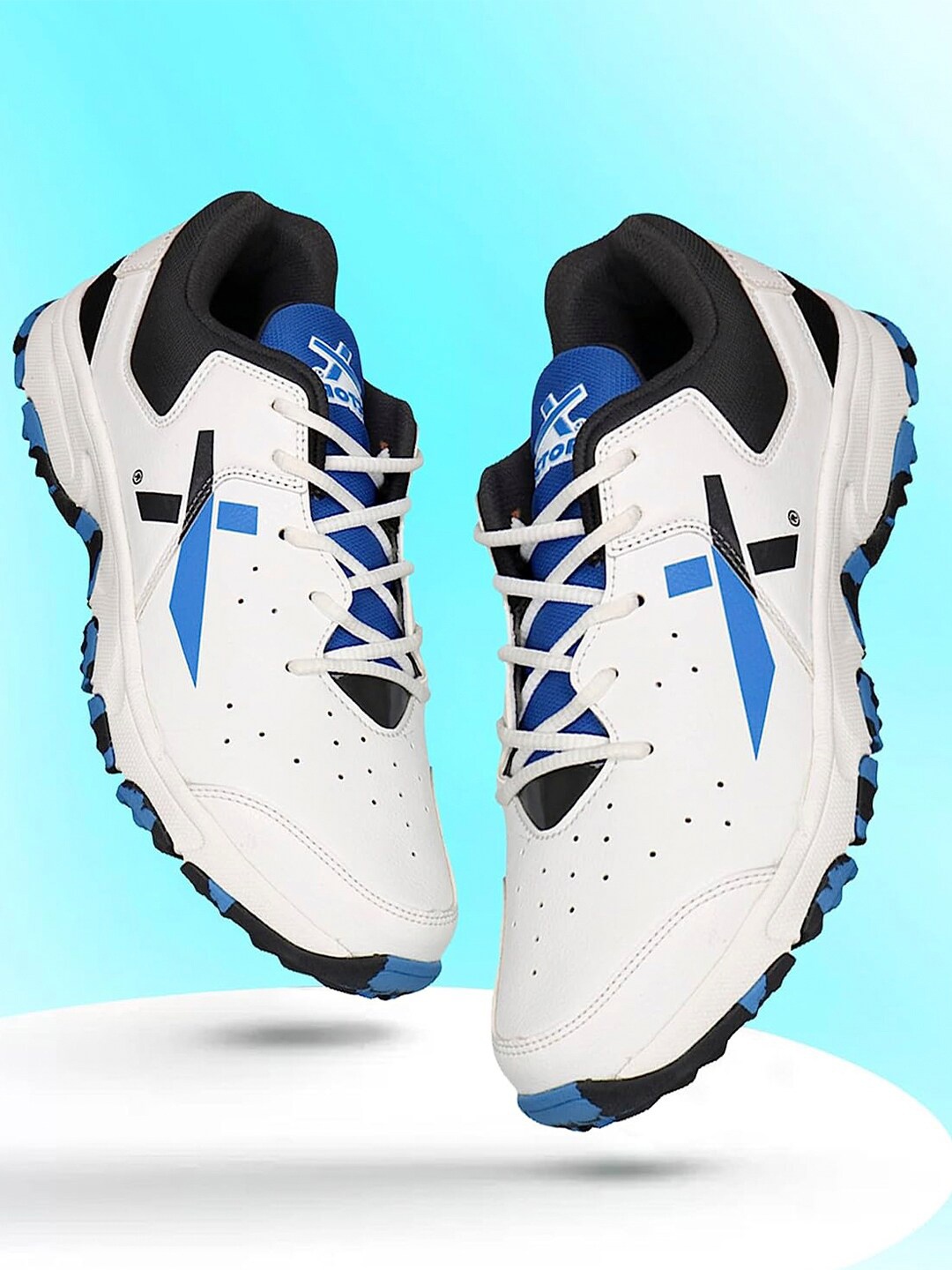 

VECTOR X Unisex Lightweight Cricket Shoes, White