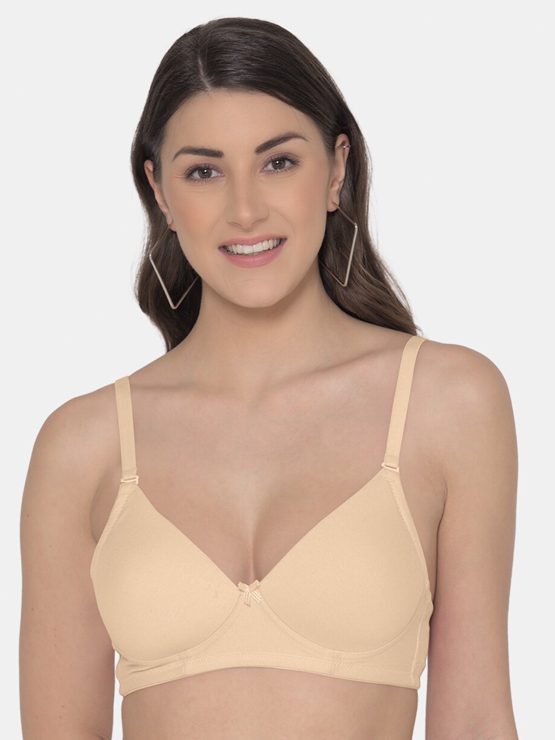 

Tweens Full Coverage Lightly Padded Cotton Bra, Beige