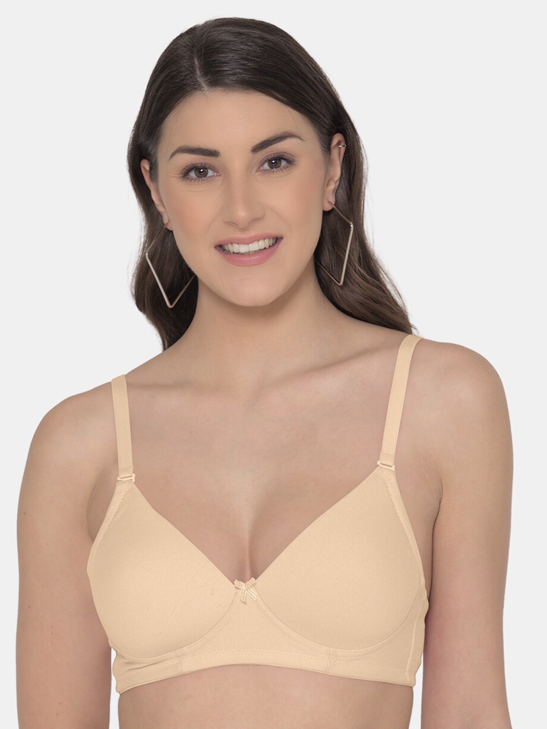 

Tweens Full Coverage Lightly Padded Cotton Bra, Beige