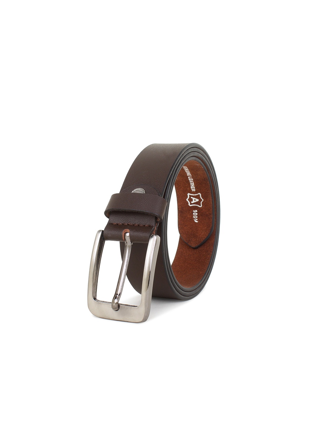 

Zacharias Boys Leather Slim Belt, Brown