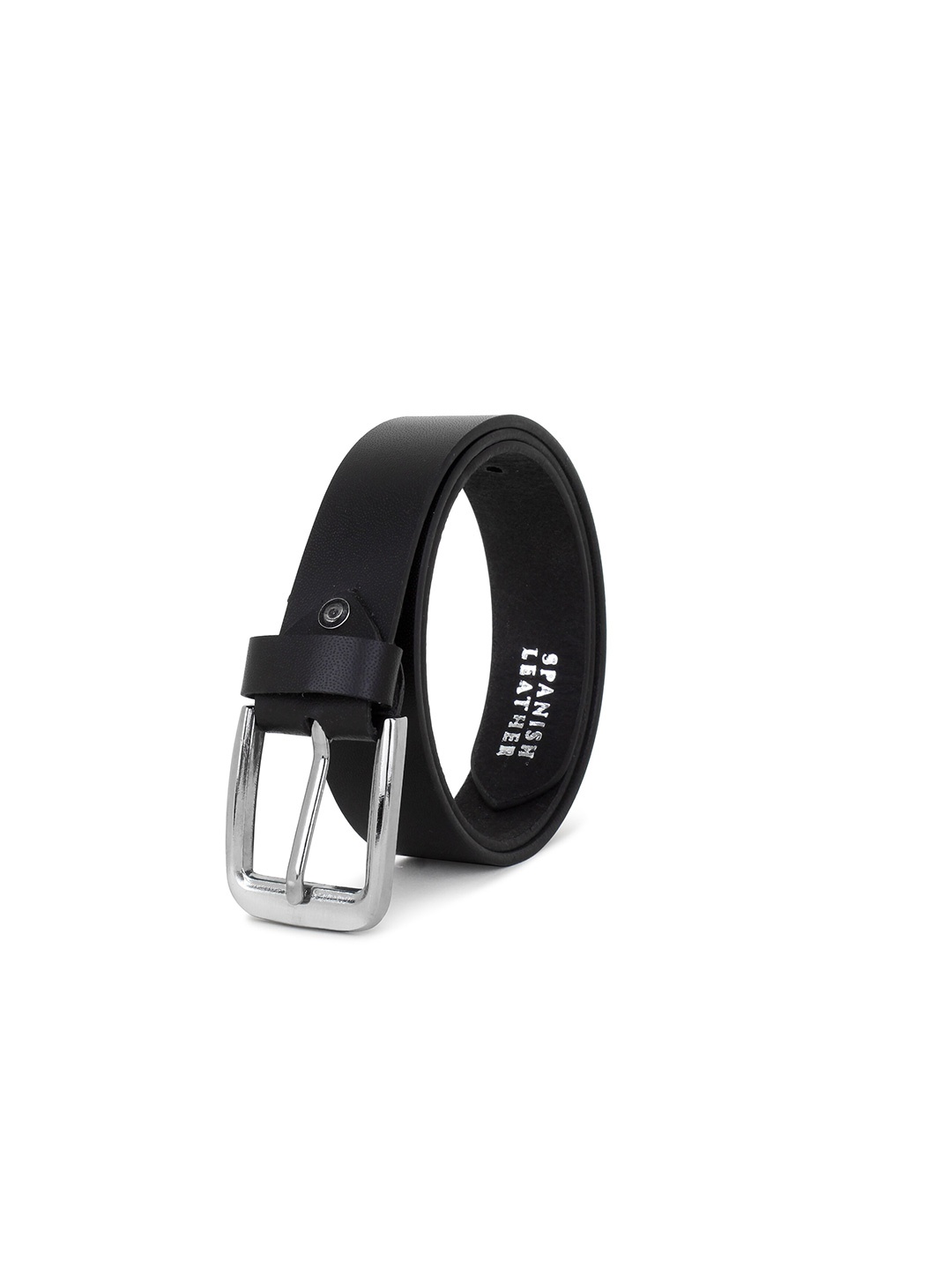 

Zacharias Boys Leather Slim Belt, Black