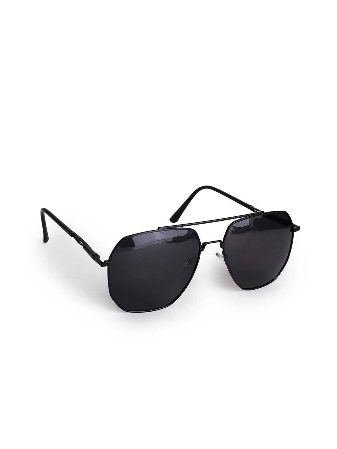 

Hashburys Unisex Square Sunglasses with UV Protected Lens, Black