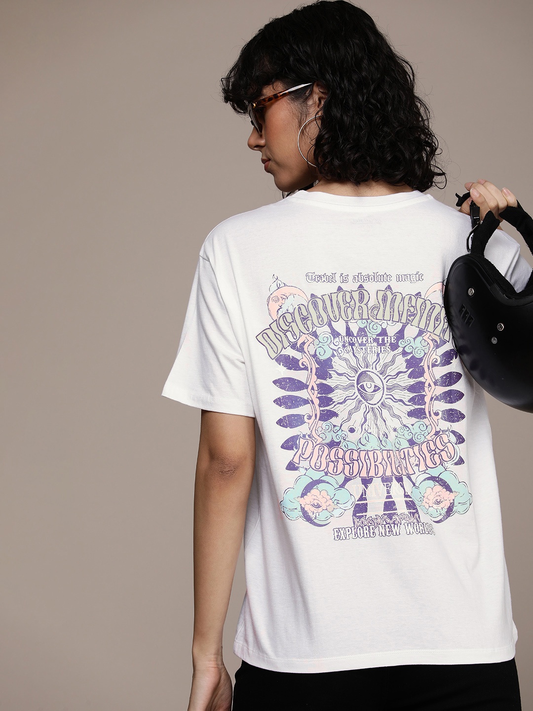 

Roadster Women Typography Printed Bio Finish T-shirt, White
