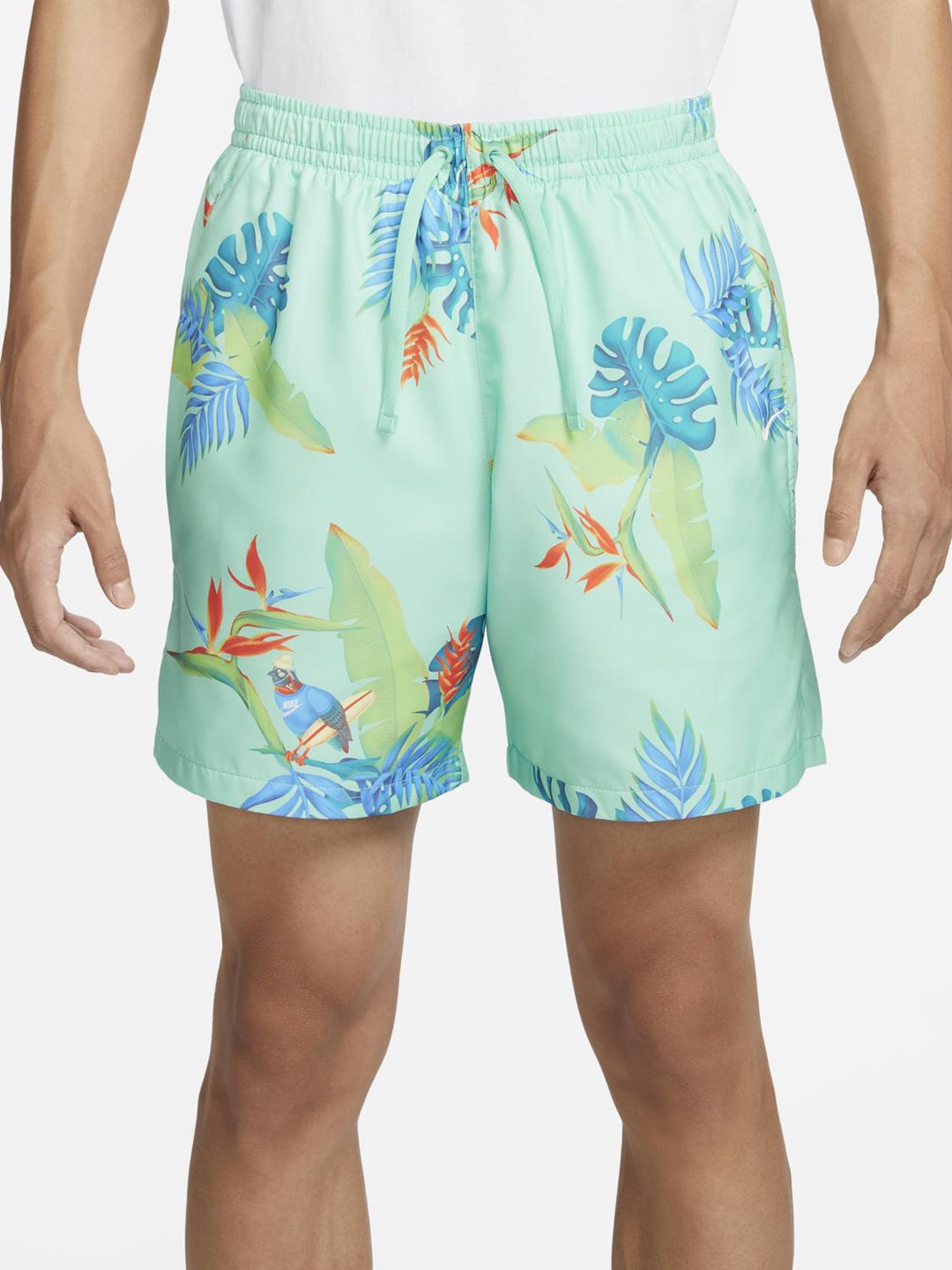 

Nike Men AS M NSW SHORT WVN AOP GCEL Floral Printed Shorts, Green