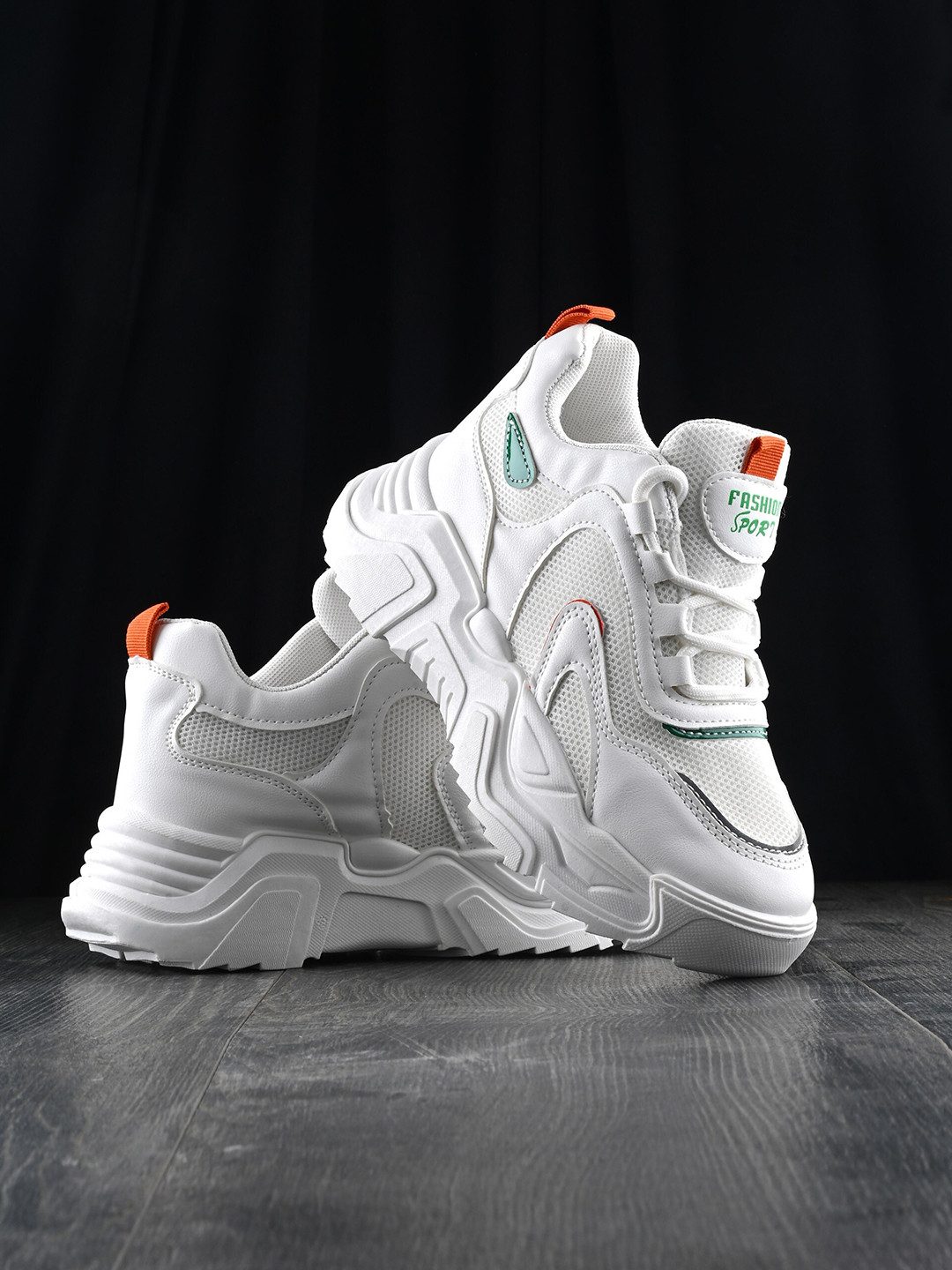 

The Roadster Lifestyle Co. Women White Lace-Up Walking Shoes