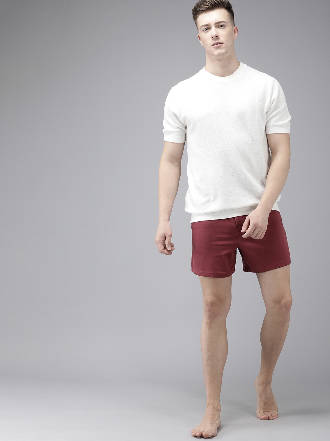 

Roadster Men Solid Boxers RD23MKSSHWNE00812, Burgundy