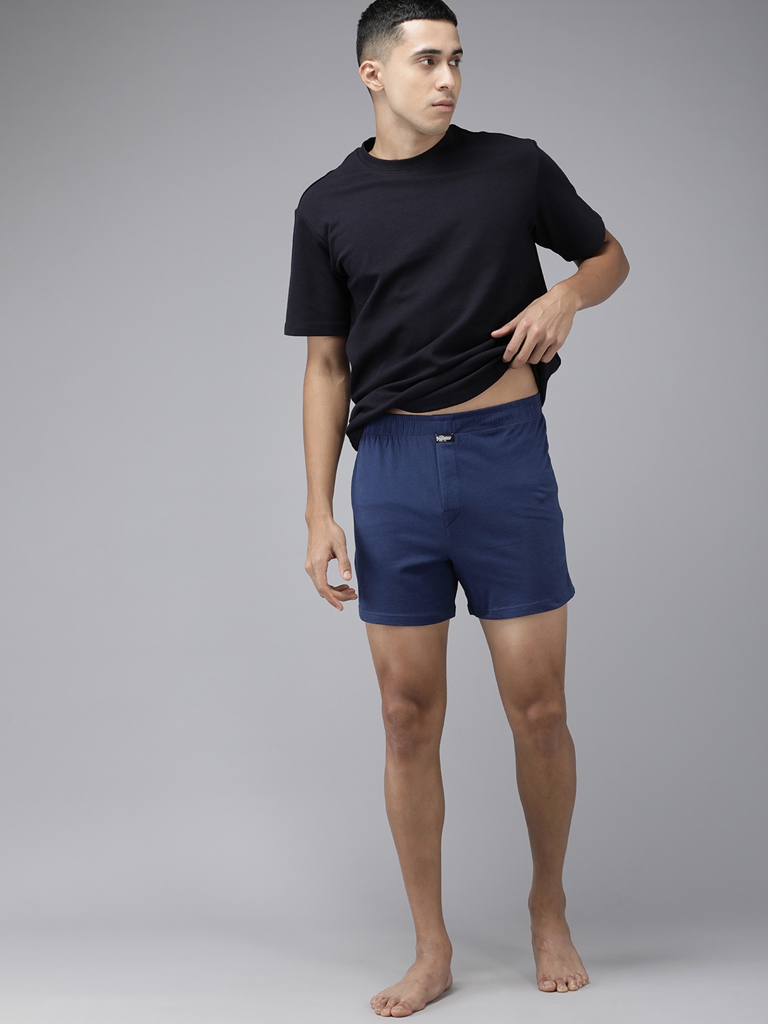 

Roadster Men Solid Boxers RD23MKSSHLNY00811, Navy blue