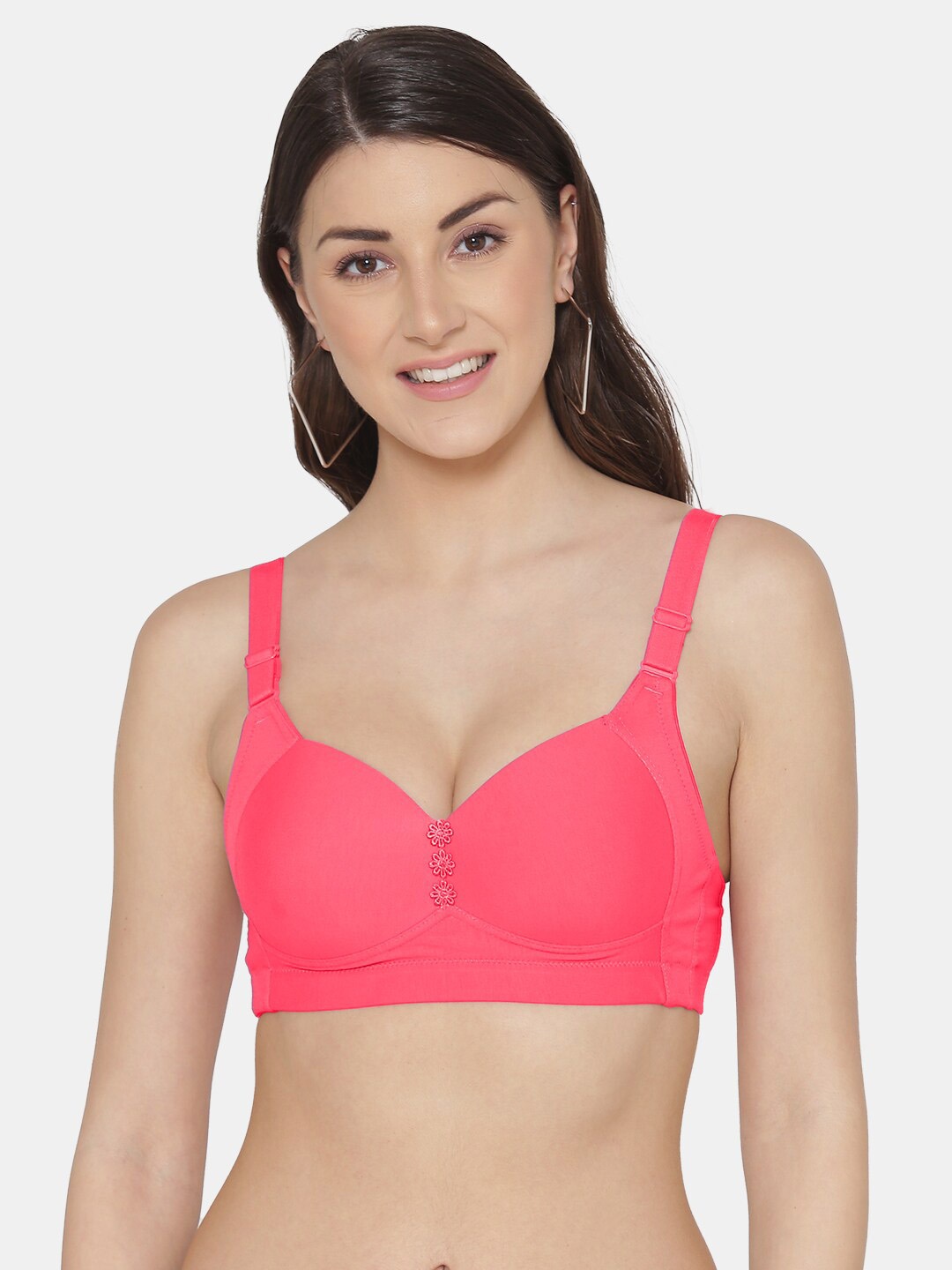 

Tweens Full Coverage Lightly Padded Minimizer Bra With All Day Comfort, Coral