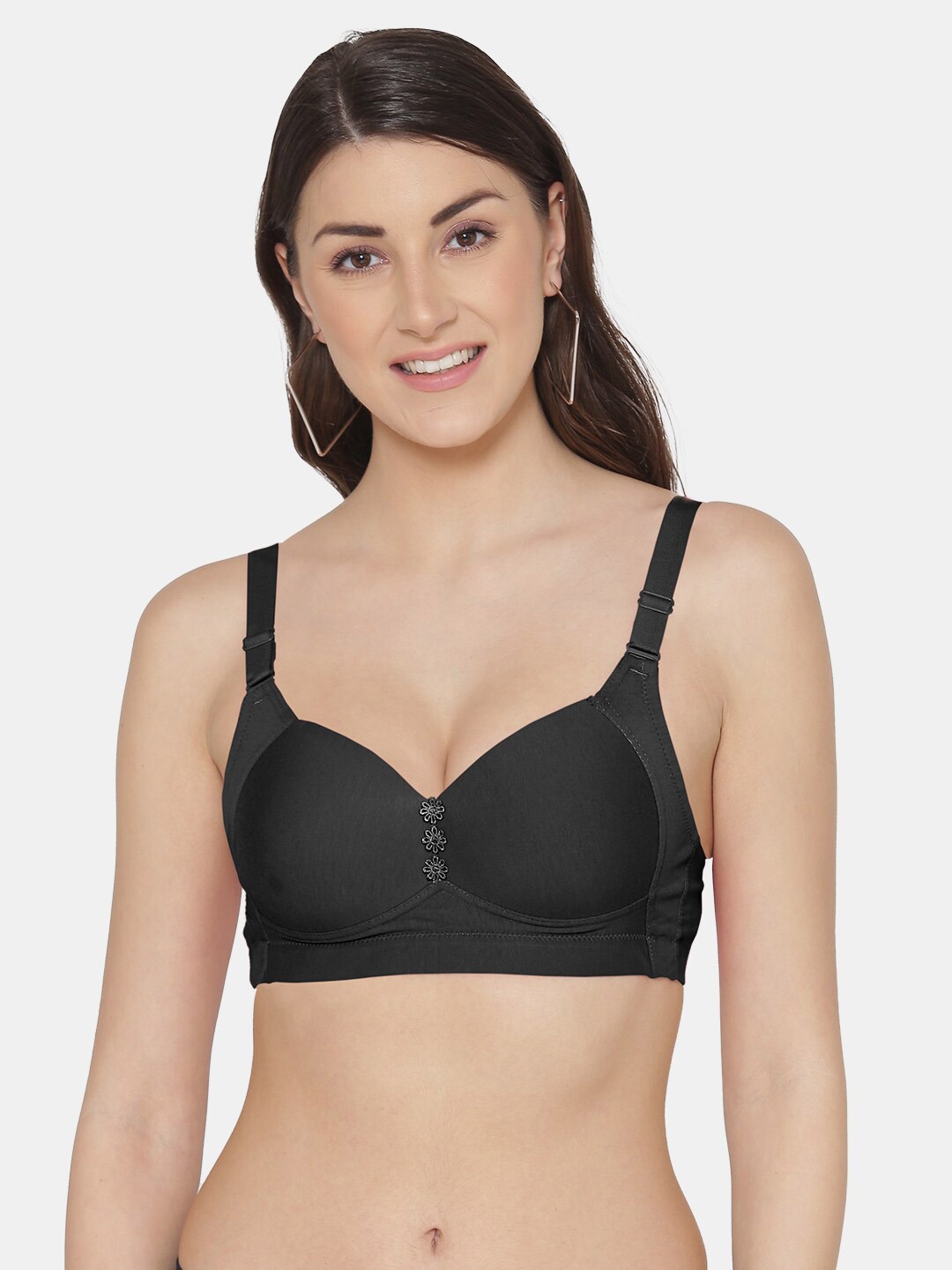 

Tweens Lightly Padded Full Coverage Minimizer Bra With All Day Comfort, Black