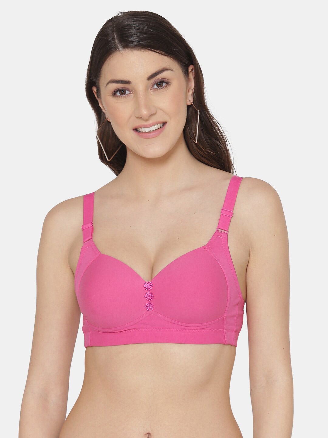 

Tweens Full Coverage Lightly Padded Minimiser Bra With All Day Comfort, Pink