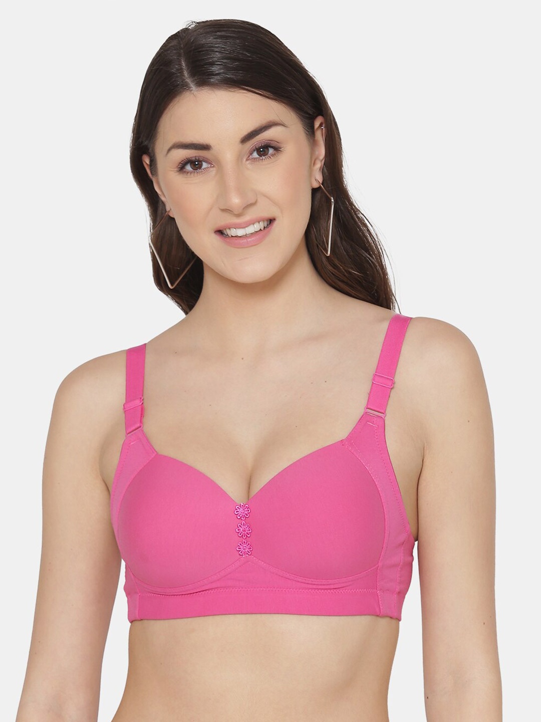 

Tweens Full Coverage Lightly Padded Minimiser Bra With All Day Comfort, Pink
