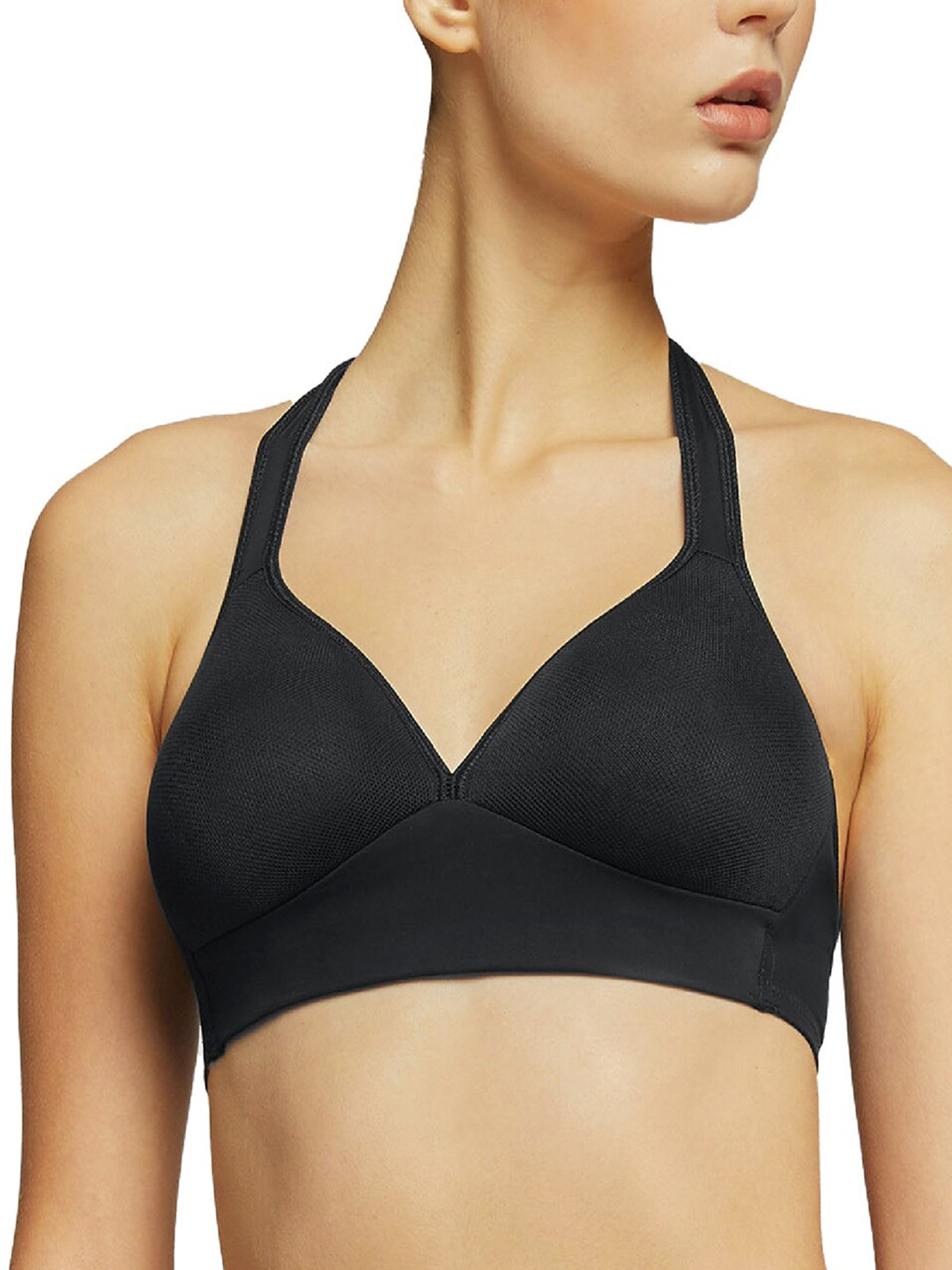 

YAMAMAY Sports Bra Medium Coverage Lightly Padded, Black