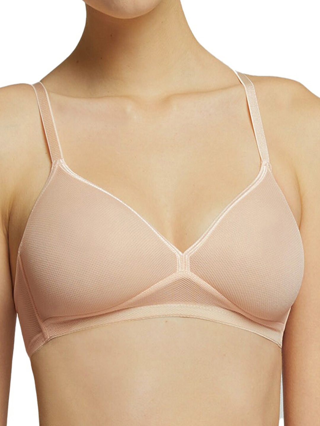 

YAMAMAY All Day Comfort Medium Coverage Lightly Padded Push-Up Bra, Beige
