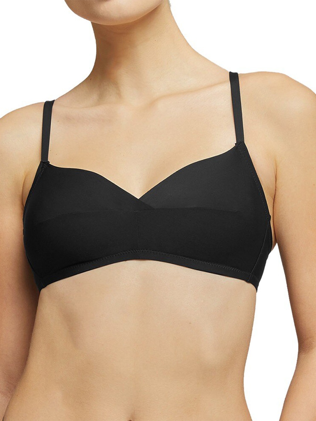 

YAMAMAY Bra Medium Coverage Lightly Padded, Black