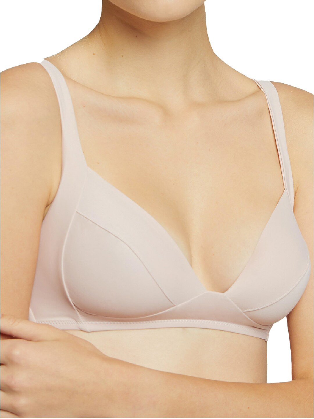 

YAMAMAY Medium Coverage Lightly Padded All Day Comfort Push-Up Bra, Pink