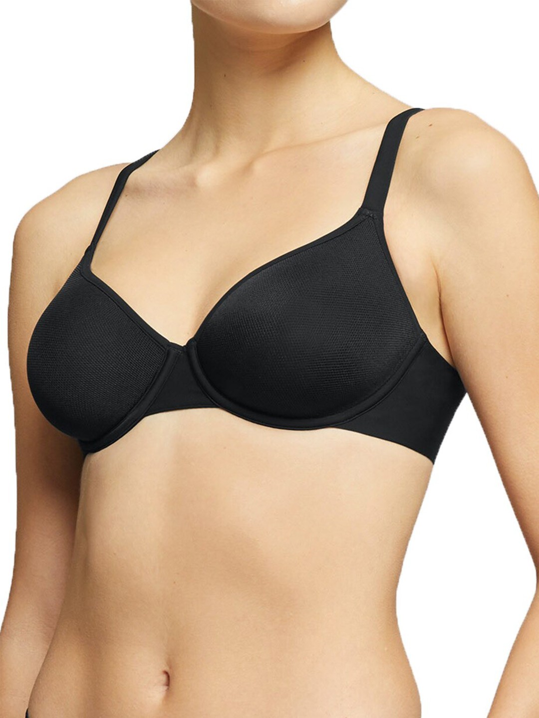 

YAMAMAY All Day Comfort Medium Coverage Lightly Padded Push-Up Bra, Black