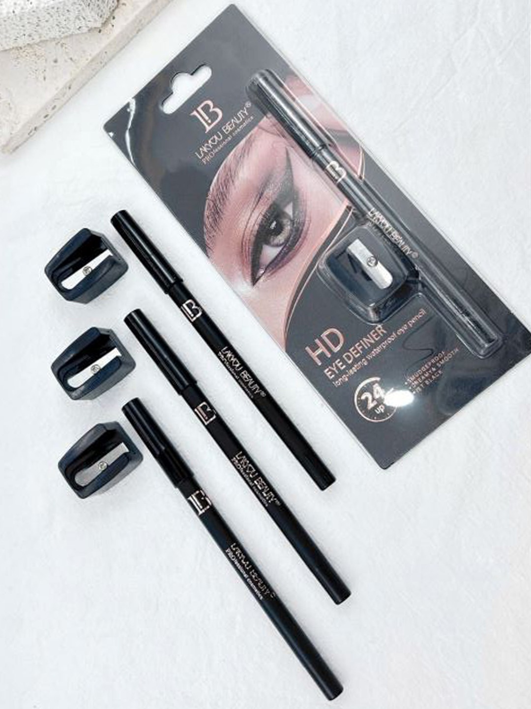 

LAKYOU BEAUTY HD Eye Definer Long Lasting Waterproof Kajal, Black