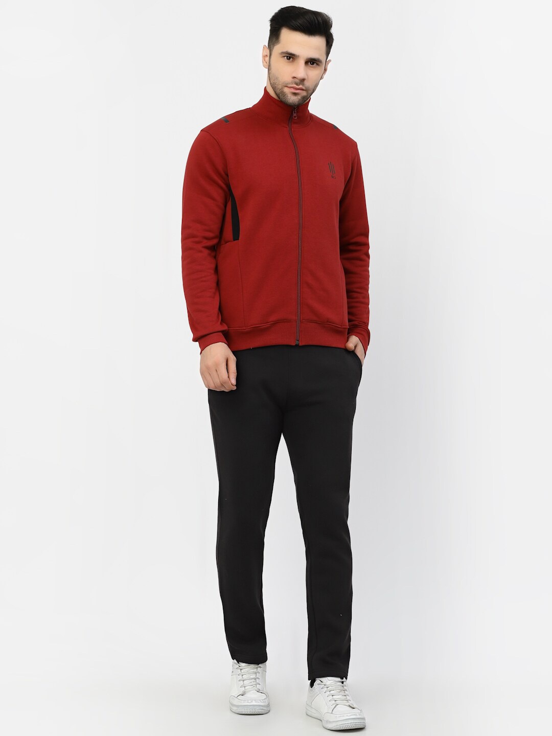 

Sweet Dreams Mock Collar Tracksuits, Red