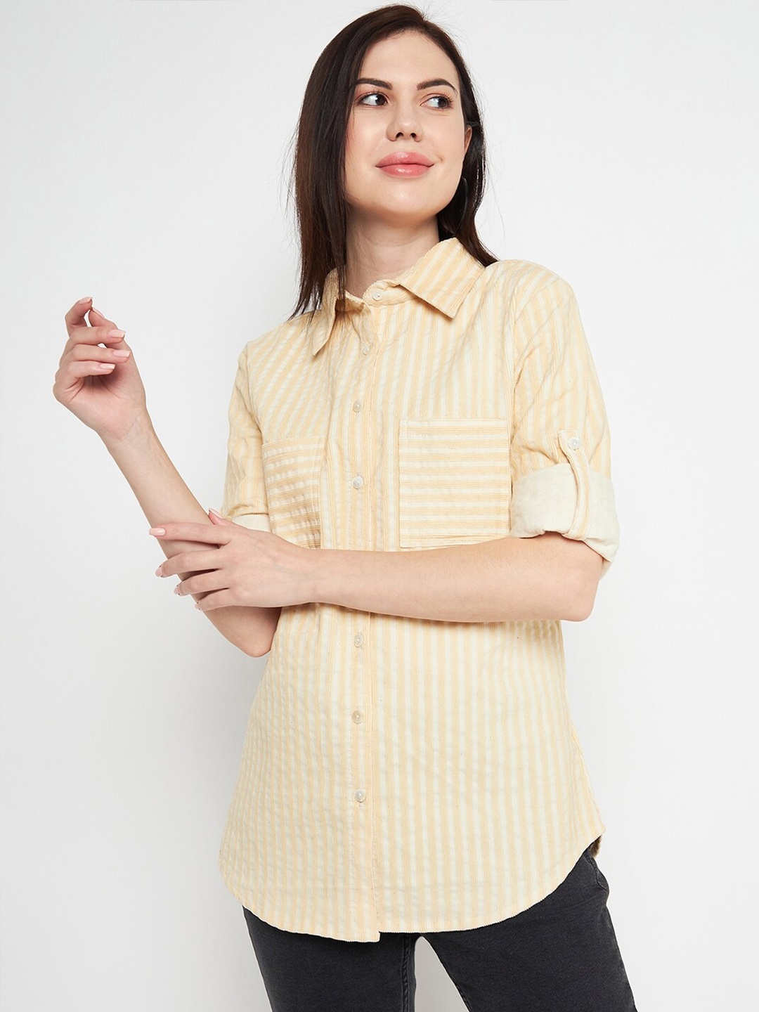 

BAESD Classic Opaque Casual Shirt, Cream