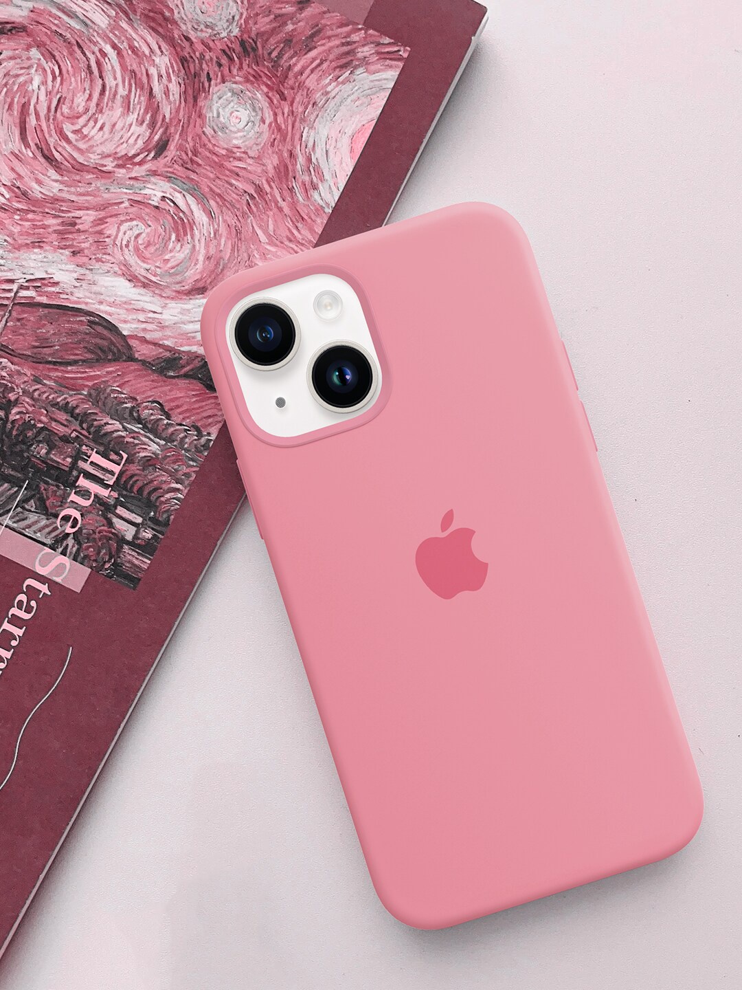 

TREEMODA Triple Layer Protection Silicone iPhone 14Plus Phone Back Cover, Pink
