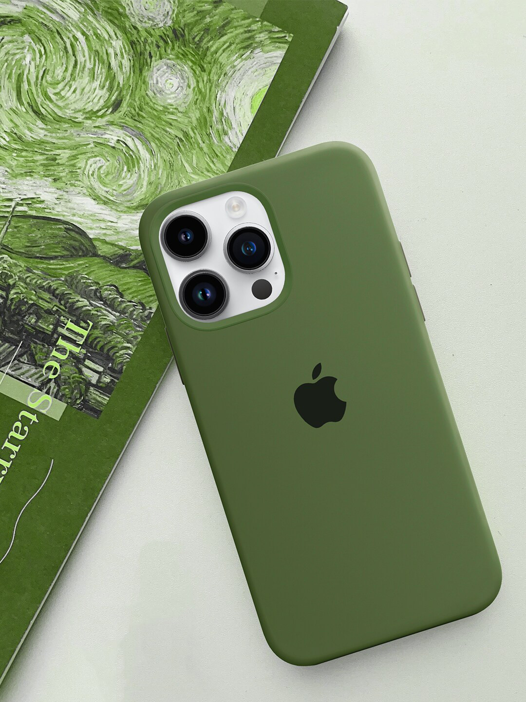 

TREEMODA Triple Layer Protection iPhone 14Promax Phone Back Case, Olive