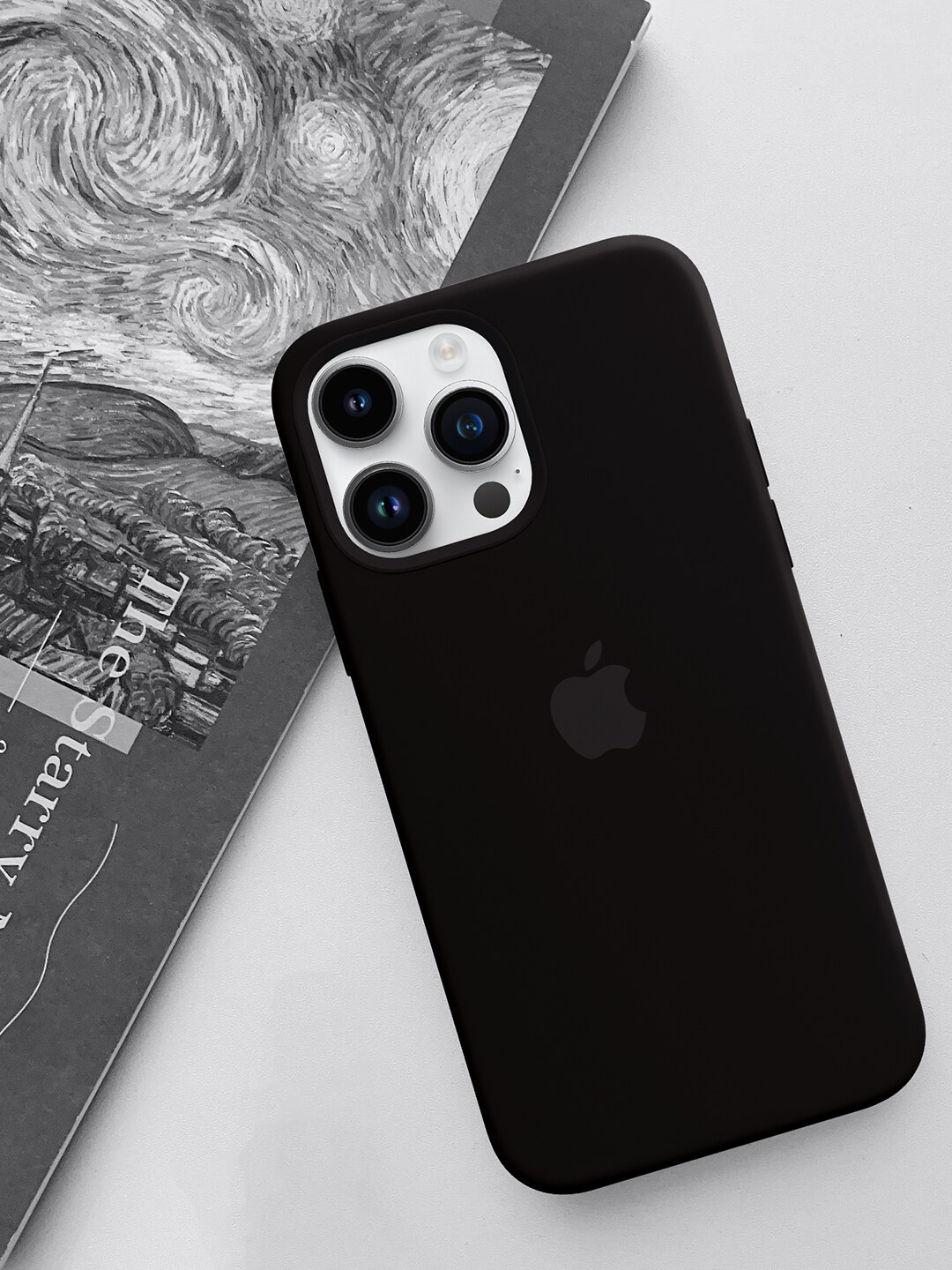 

TREEMODA Triple Layer Protection iPhone 14 Pro Phone Back Case, Black