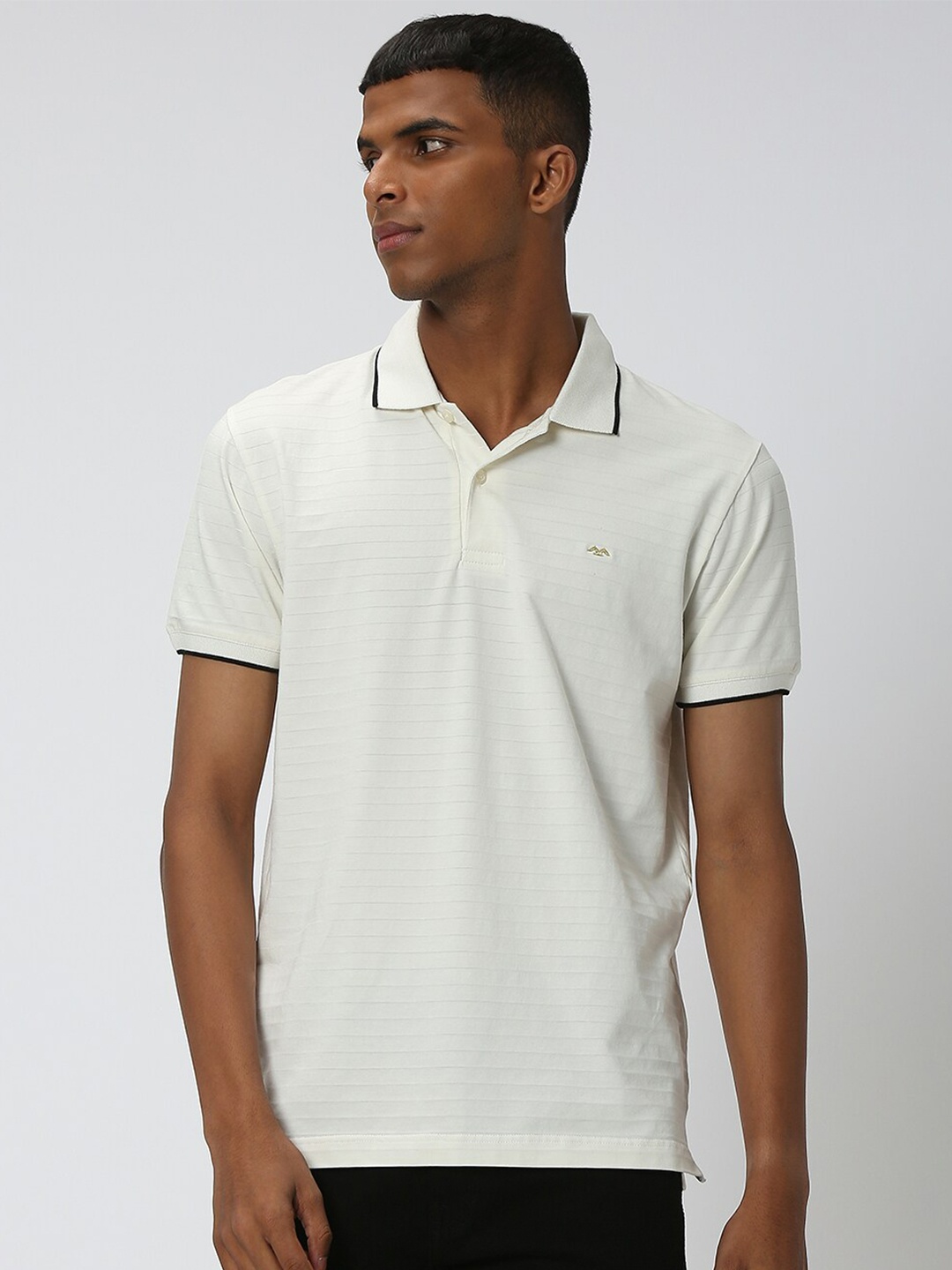 

Mufti Polo Collar Slim Fit T-shirt, Off white