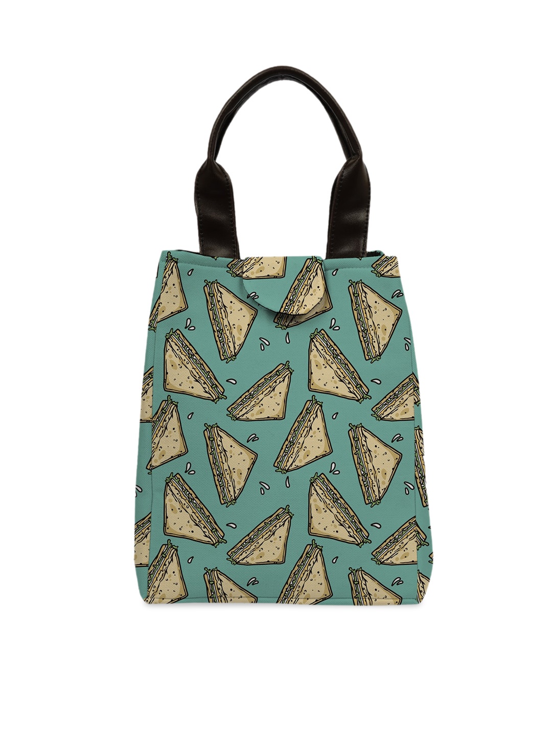 

Crazy Corner Printed Canvas Lunch Bag, Green