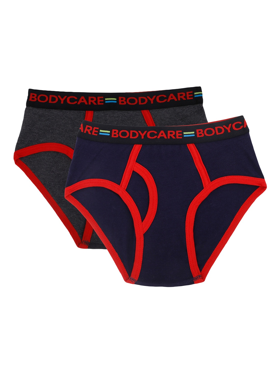 

Bodycare Boys Pack of 2 Self-designed Cotton Basic Briefs KGA2065NCM-PK005, Navy blue