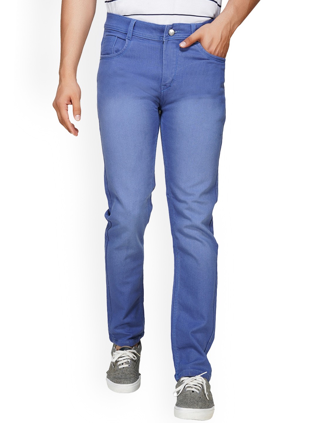 

Xee Men Jean Heavy Fade Cotton Jeans, Blue