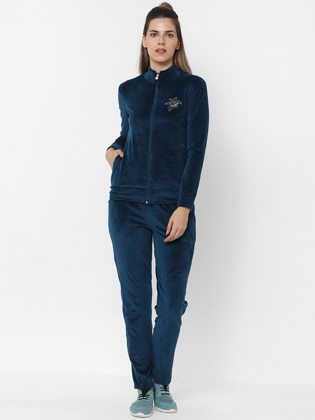 

Sweet Dreams Navy Blue Open Front Tracksuit