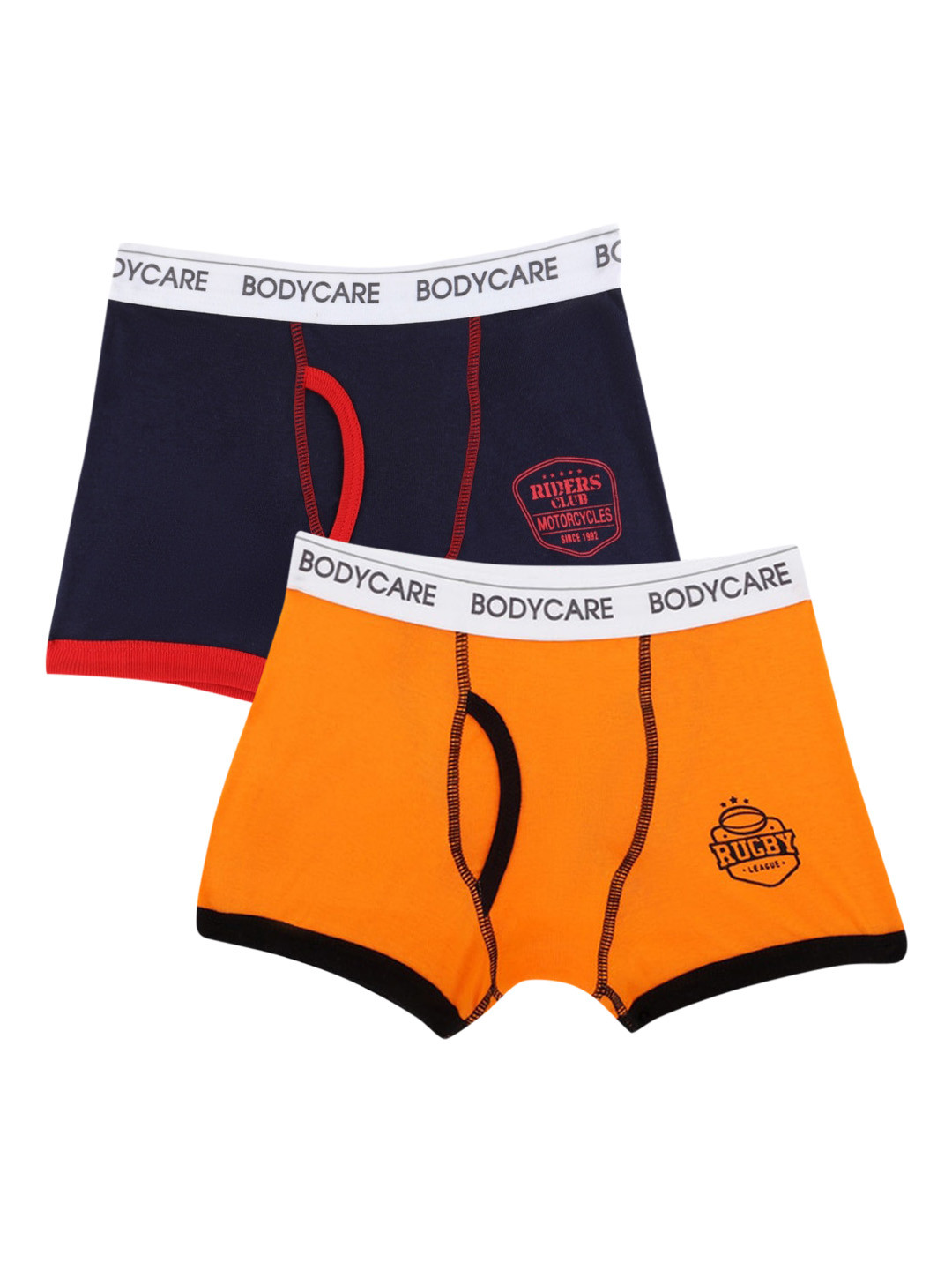 

Bodycare Boys Pack Of 2 Cotton Trunks KGA2066ON-PK001, Navy blue