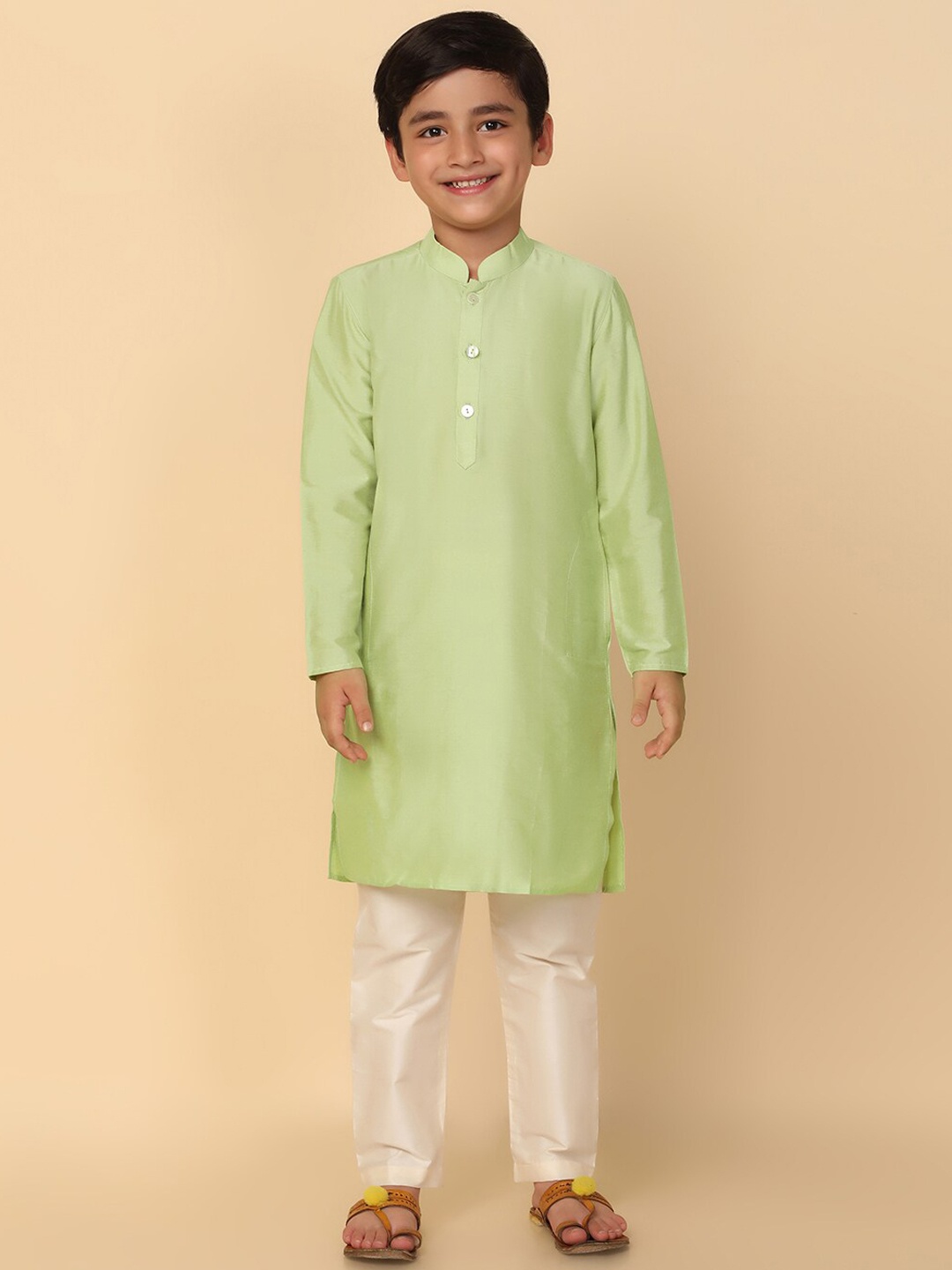 

KISAH Boys Regular Kurta With Pyjamas, Green