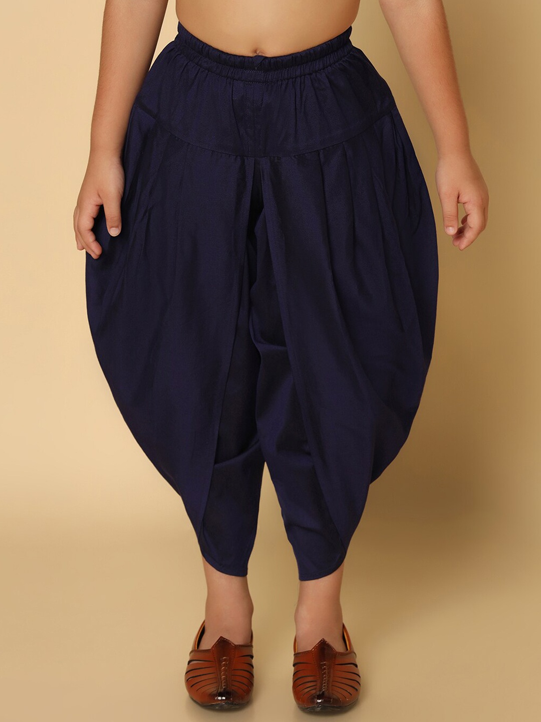 

KISAH Boys Cotton Dhoti Pants, Navy blue