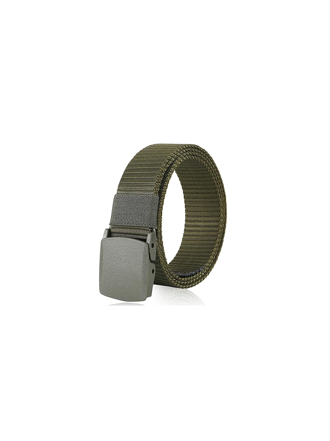 

DIAN Textured Canvas Belt, Green