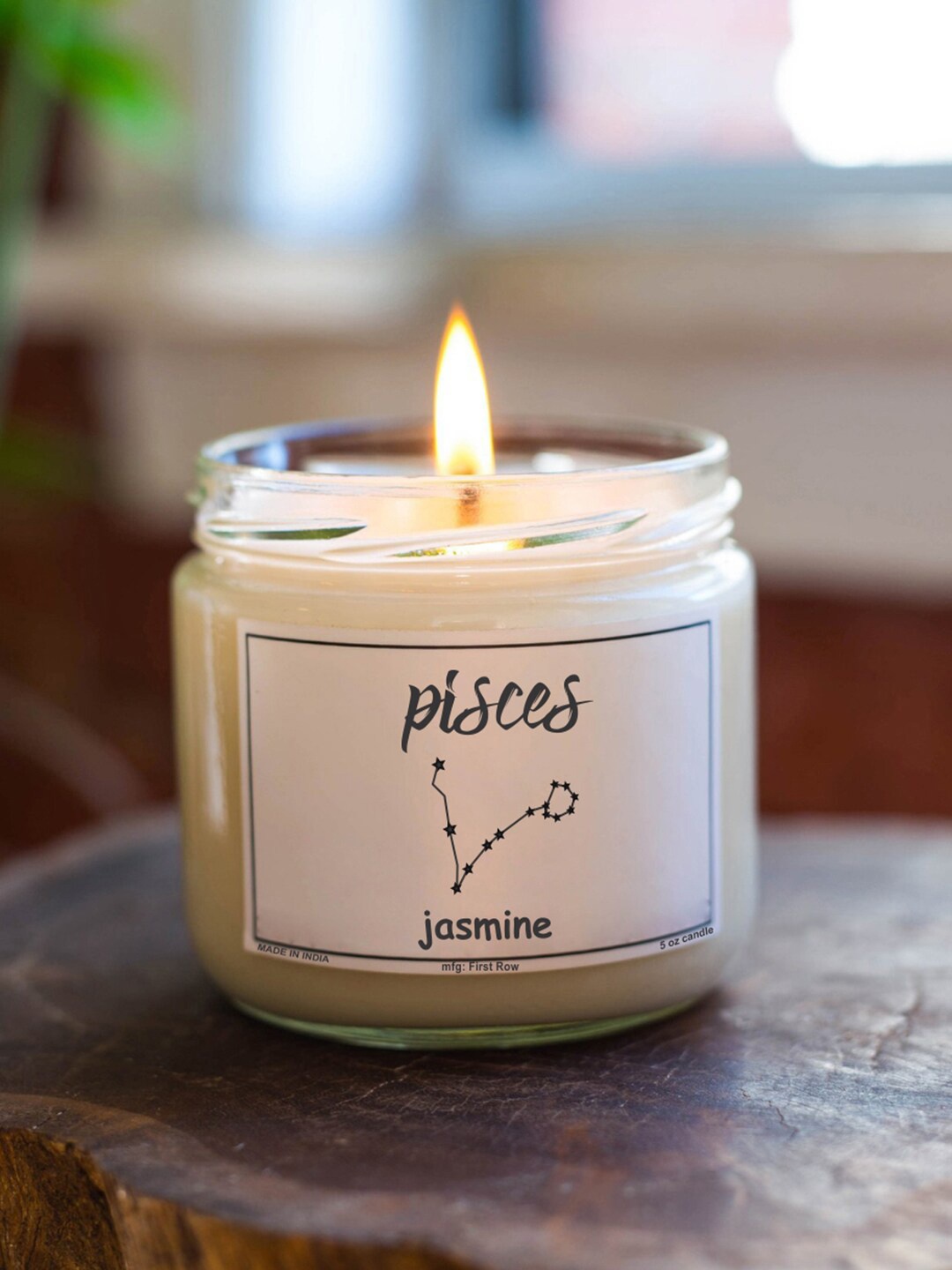 

Aromatic Fables Pisces Sun Sign White Jasmine Scented Jar Glass Candles