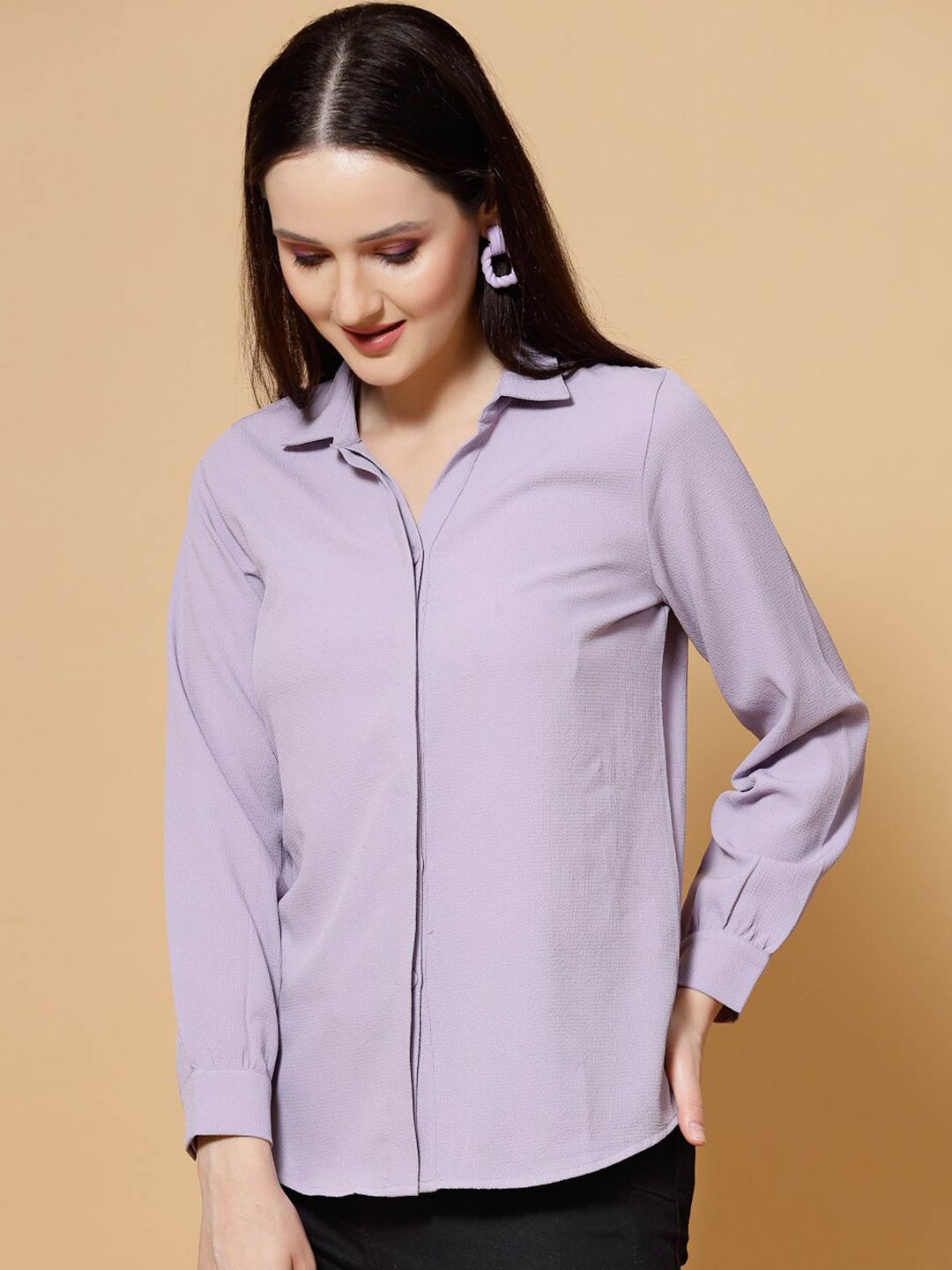 

Strong And Brave Odour Free Casual Shirt, Purple