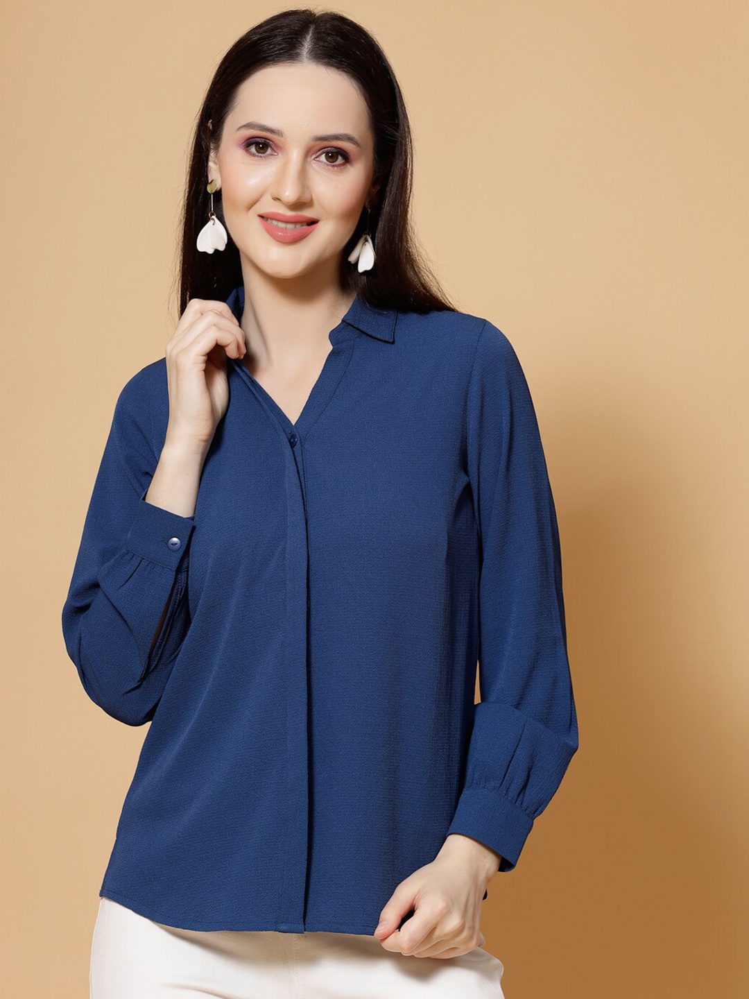 

Strong And Brave Opaque Odour Free Casual Shirt, Blue