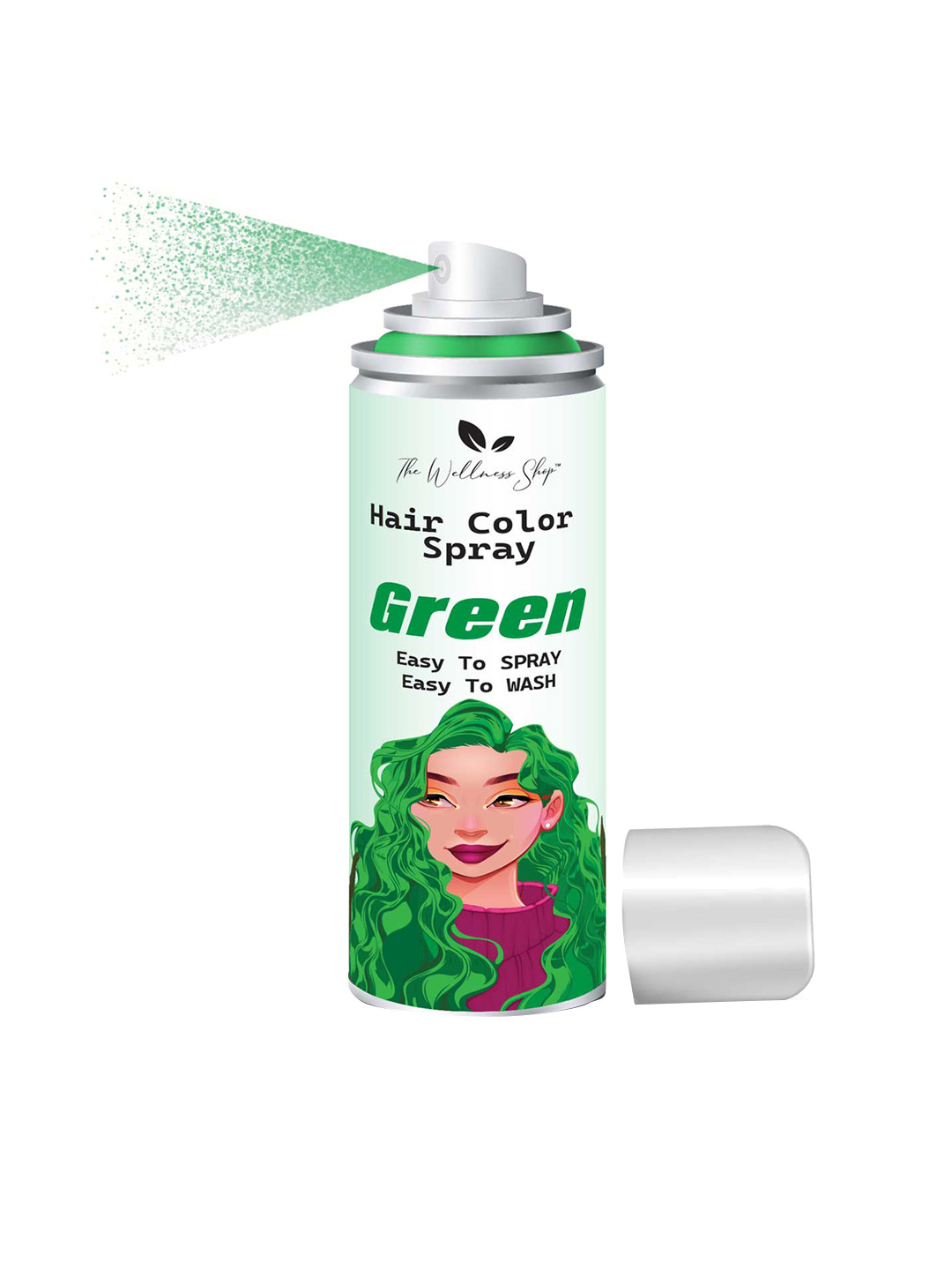

The Wellness Shop Temporary Hair Color Spray 125ml - Green