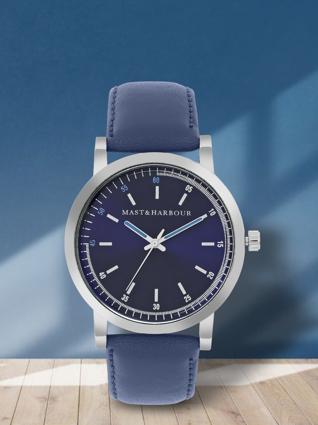 

Mast & Harbour Men Blue Round Analogue Watch MH_SS23_6A