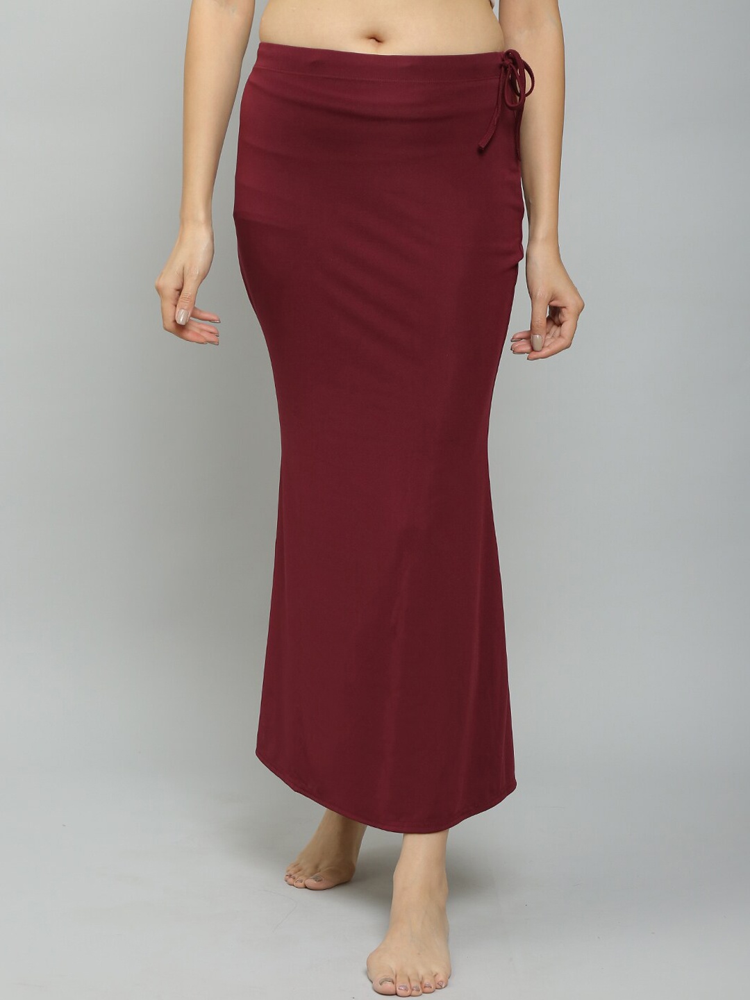 

N-Gal Mid-Rise Skinny-Fit Saree Shapewear, Maroon