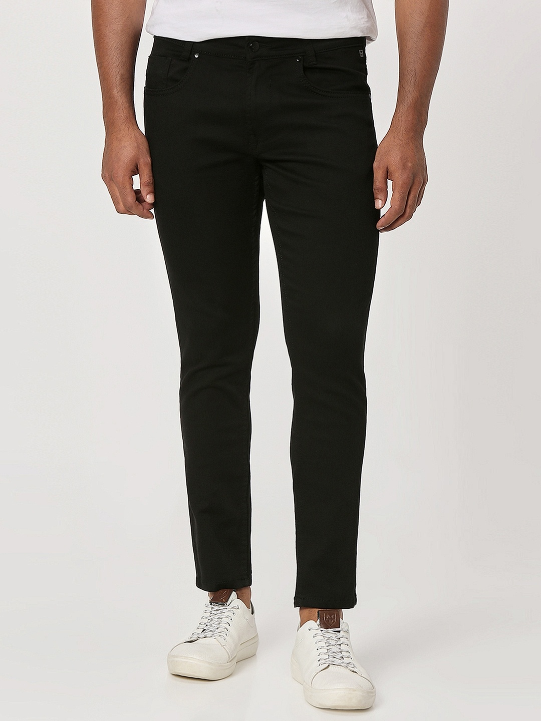 

Mufti Men Highly Distressed Stretchable Jeans, Black