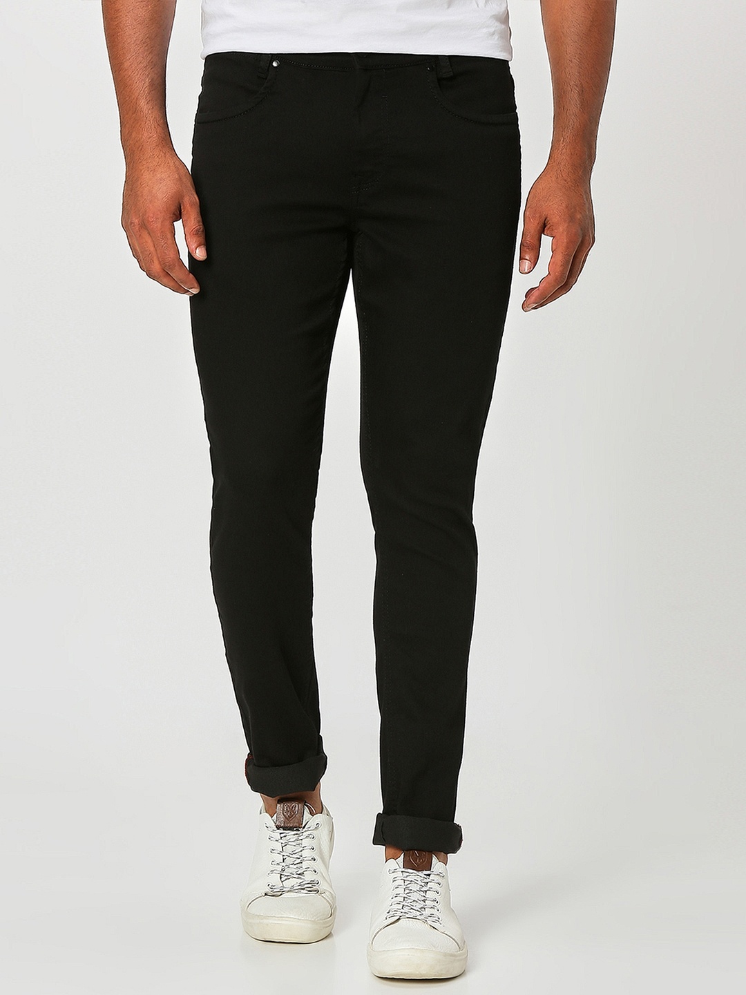 

Mufti Men Skinny Fit Stretchable Jeans, Black