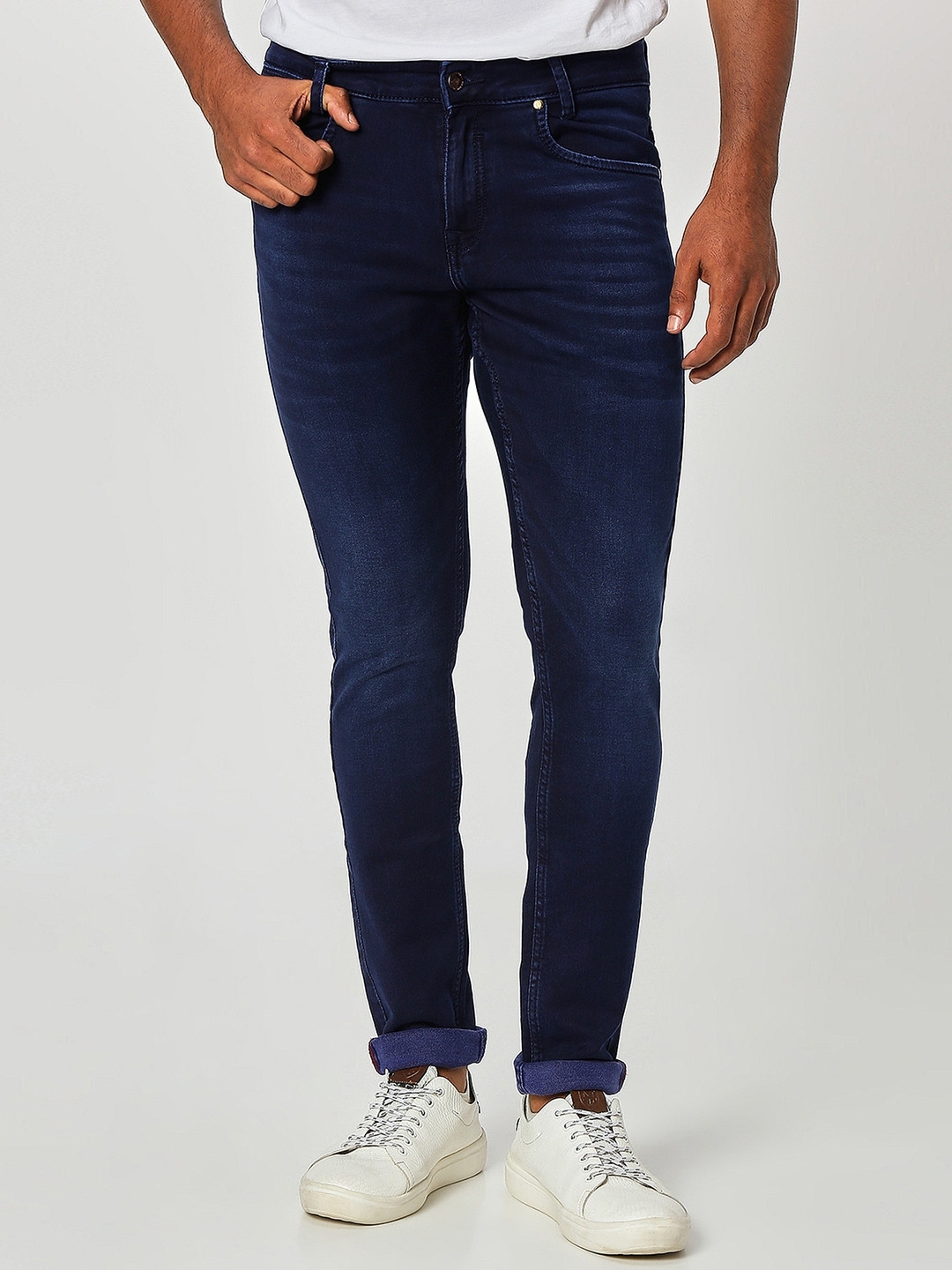 

Mufti Men Skinny Fit Stretchable Jeans, Navy blue
