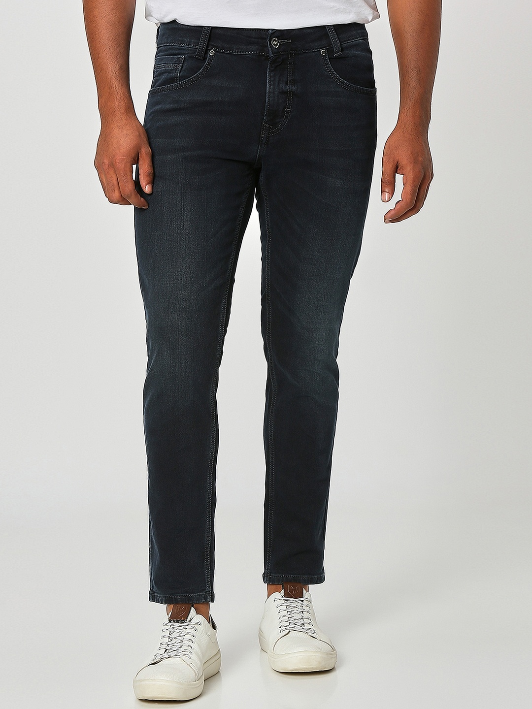 

Mufti Men Light Fade Stretchable Jeans, Navy blue