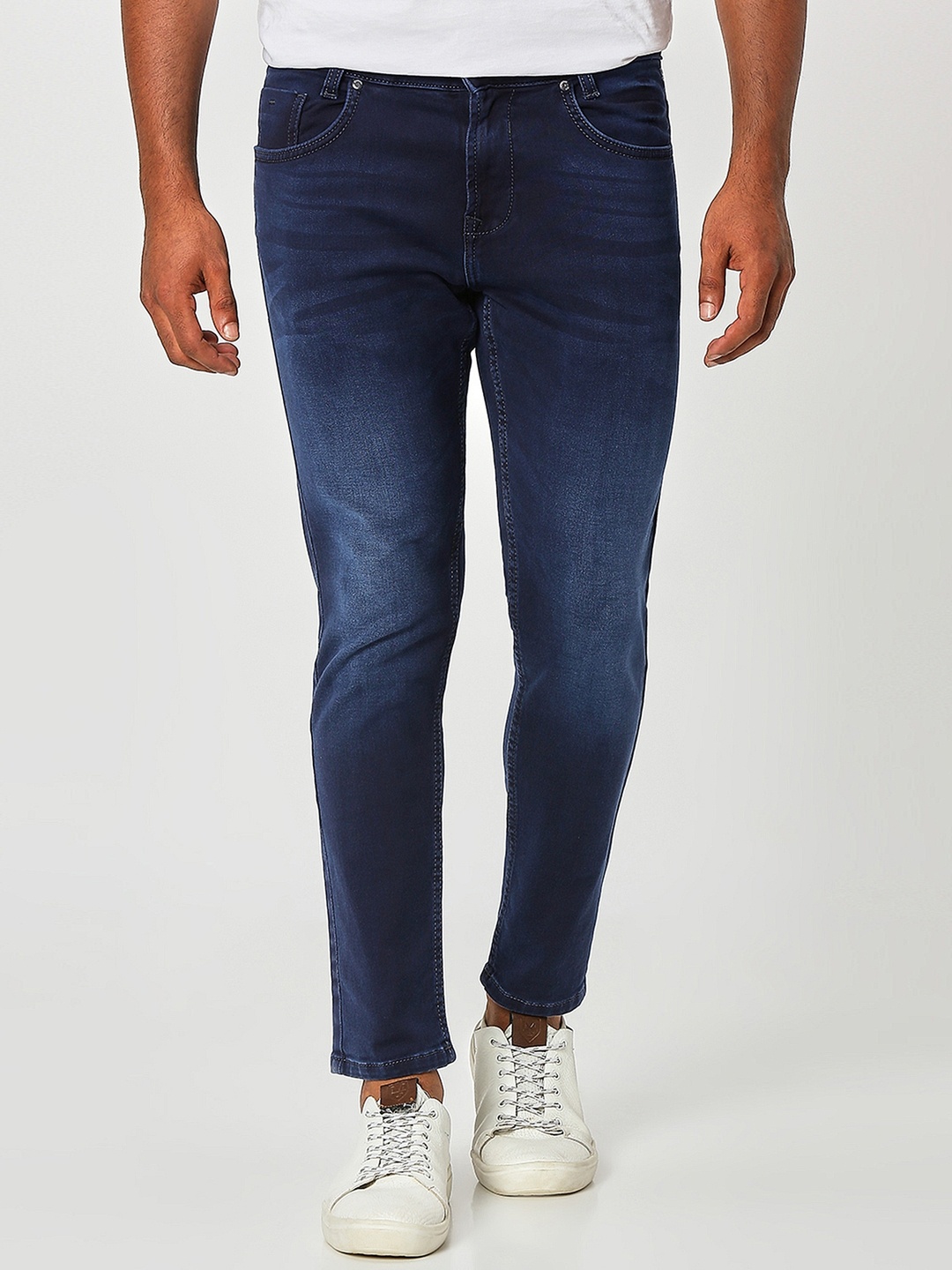 

Mufti Men Light Fade Stretchable Jeans, Navy blue