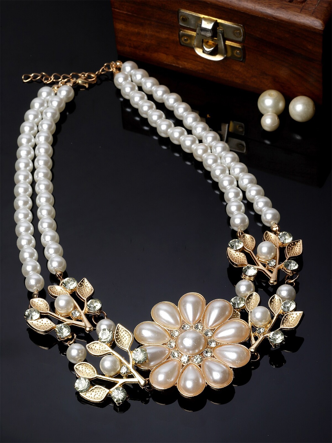 

AVANT-GARDE PARIS Gold-Plated Pearls-Beaded Necklace