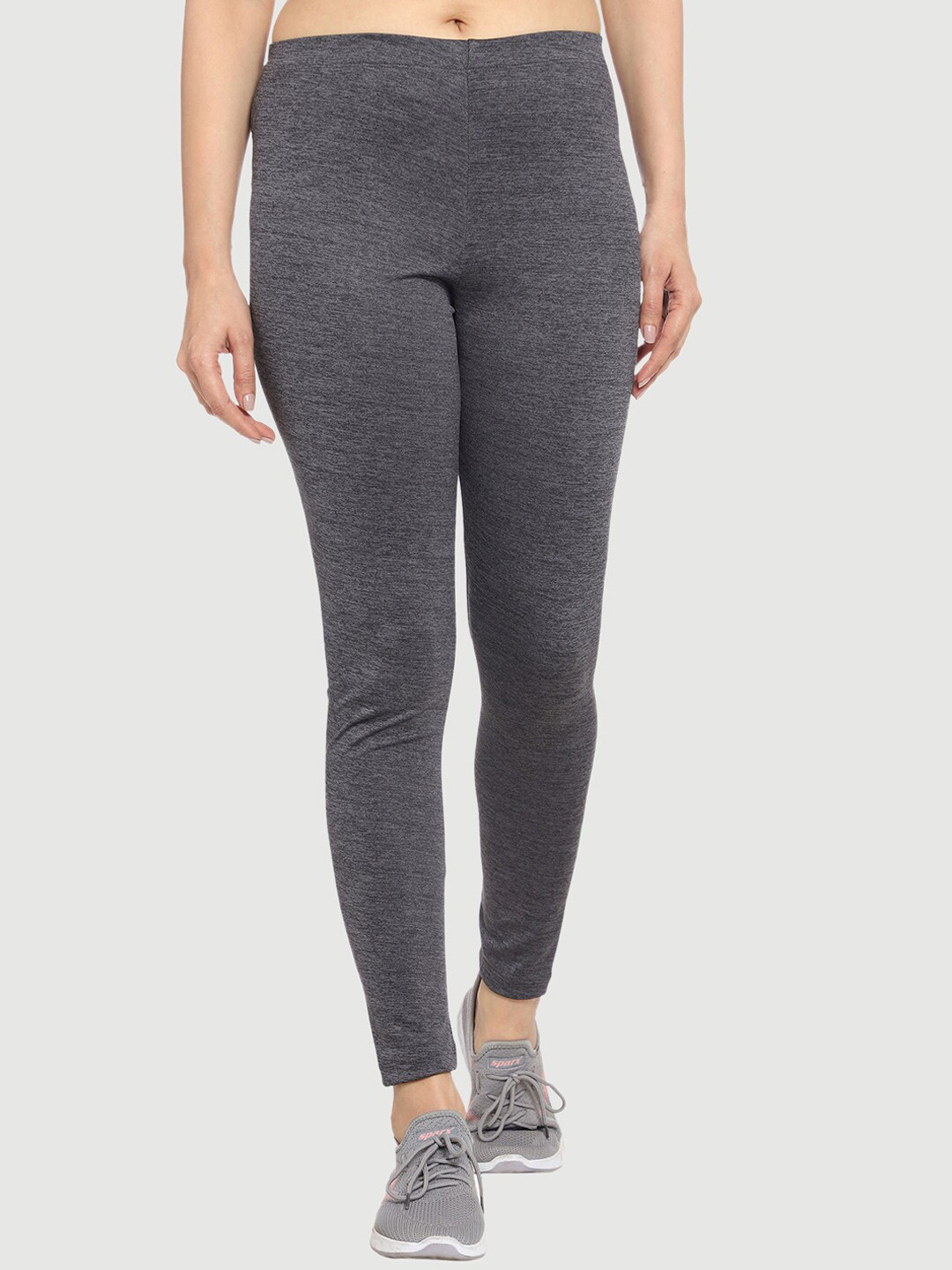 

Urban Komfort Women Mid-Rise Dry Fit Tights, Grey