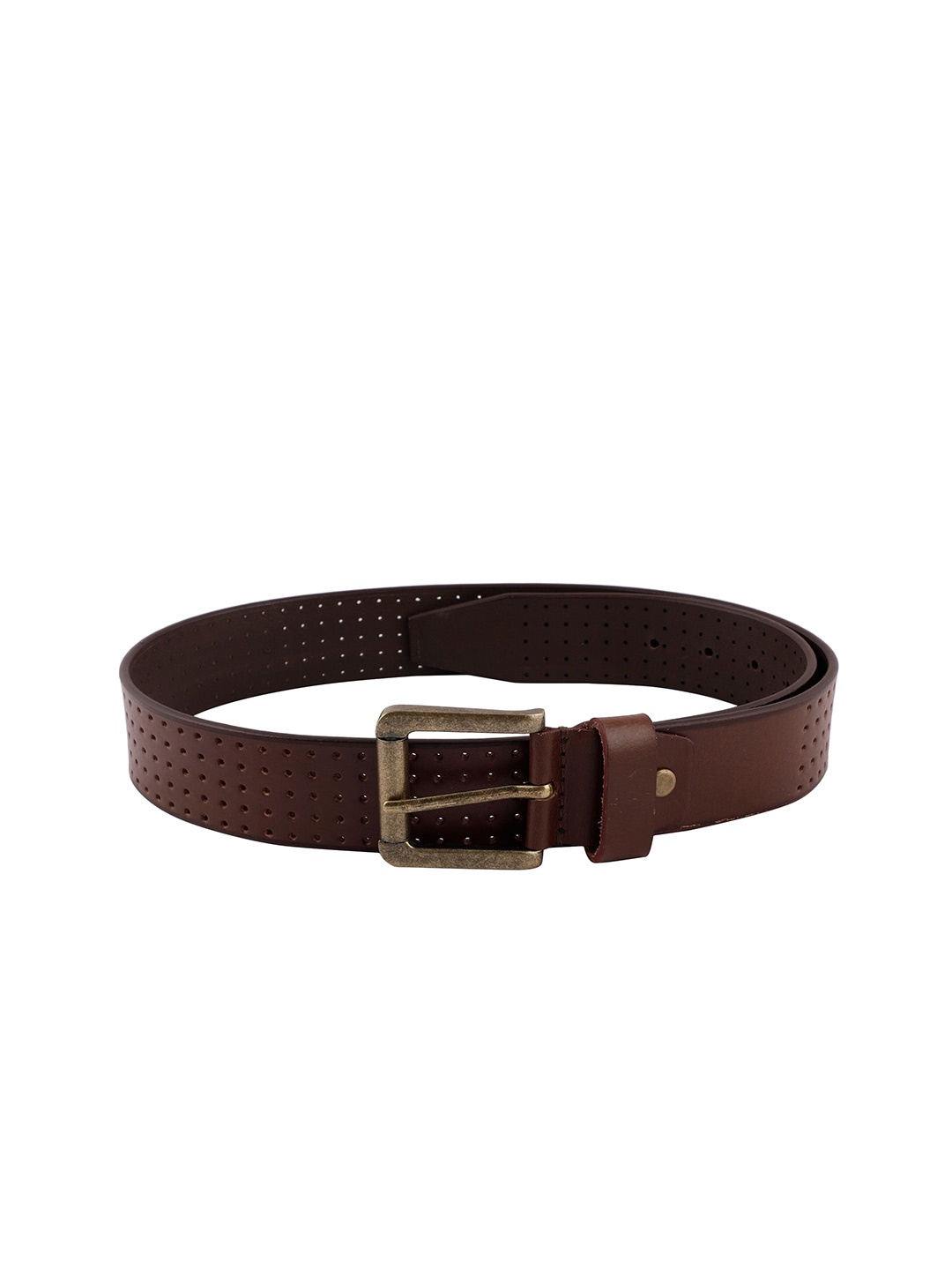 

Roadster Men Textured Leather Belts, Brown